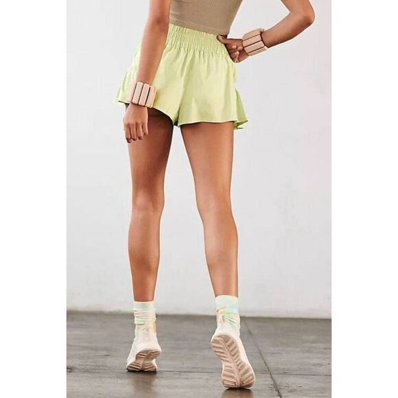 Free People Get Your Flirt On Shorts in Summer Mist - Picture 5 of 5